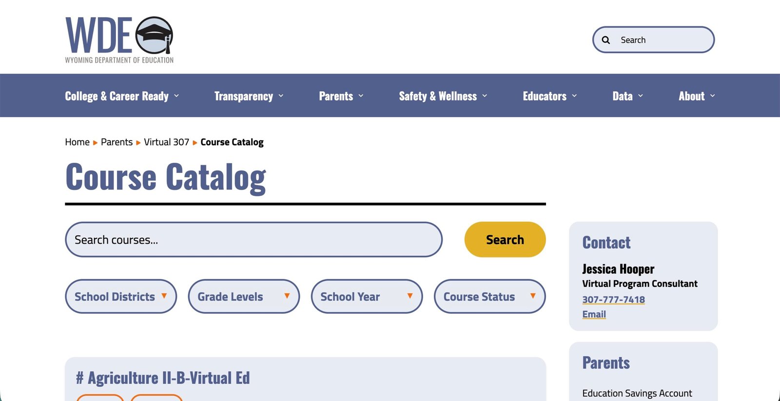 Wyoming Department of Education